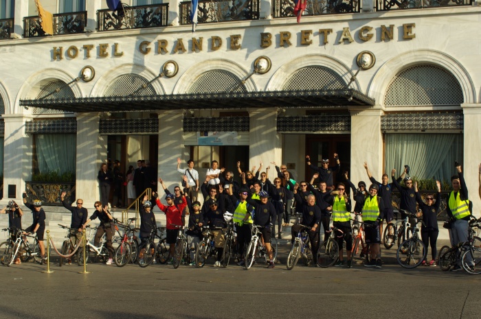 Ποδηλατοδρομία  από τα ξενοδοχεία Μεγάλη Βρεταννία &amp; King George για τη UNICEF