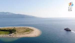 Κεραμωτή Καβάλας - Η μοναδικής ομορφιάς αμμόγλωσσα που θυμίζει τροπικό νησί (Βίντεο)