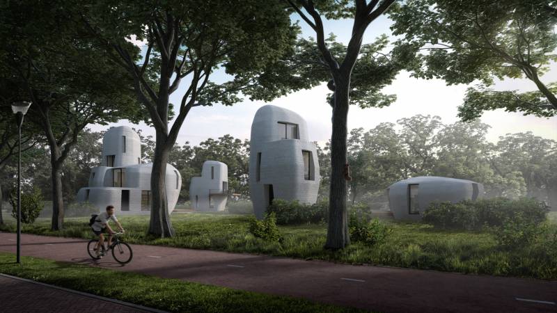 Ολλανδία: Το χωριό με τις 3D κατοικίες σε αλλοπρόσαλλα σχήματα (Βίντεο)