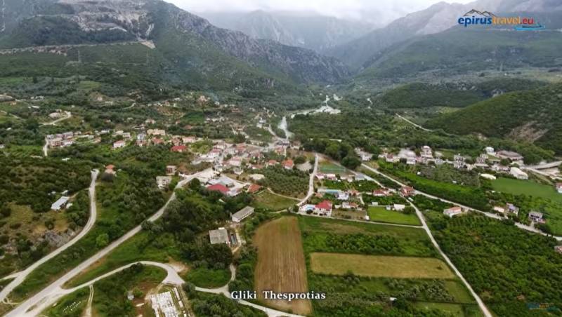 Γλυκή: Το χωριό στην όχθη του Αχέροντα από ψηλά (Βίντεο)