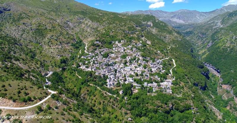 Συρράκο: Το χωριό στα Τζουμέρκα που εντυπωσιάζει (Βίντεο)